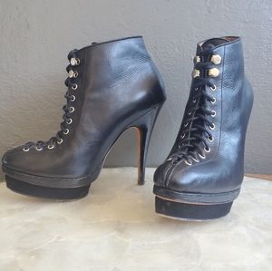 Ann Taylor lace up heels